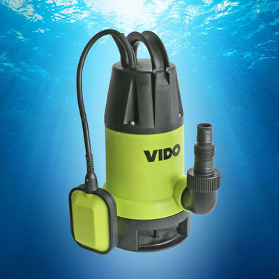 Portable 8M 750W 1HP Submersible Sewage Water Pump，10-meter heat resistant rubber wire makes the work convenient