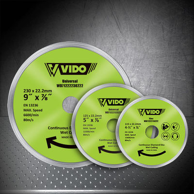 125x22.2mm Diamond Wet Cutting Disc，for tile cutting, and also concrete materials.