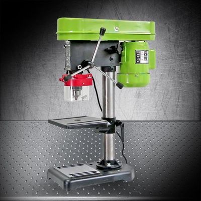 350W Drill Press Bench Top Woodworking Tools，Key chuck of higher stability and quality ensuring much higher precision