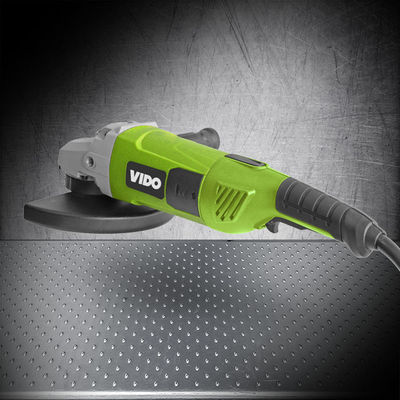 VIDO 9 Inch 2600W Angle Grinder And Polisher，It comes with long rotary handle (90° right &left)