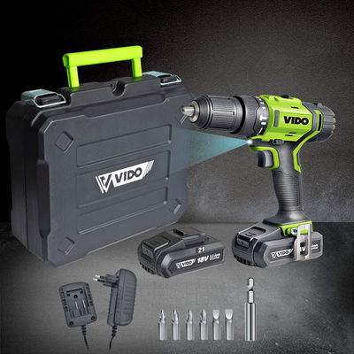 42Nm 21V Cordless Impact Hammer Drill For Steel Plate，The chuck used can reduce vibration to keep accurate
