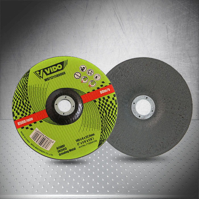 Low Vibration 125x6x22.2mm Grinding Metal Disc，Thin cutting disc with 3 levels glass fiber grid, safe and reliable