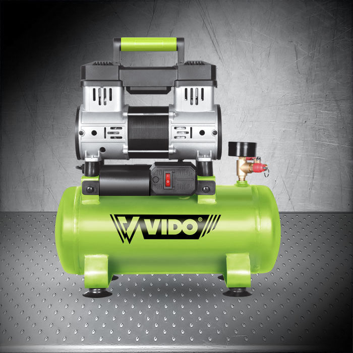 VIDO 600W 0.8HP 8L Oil Free Silent Air Compressor，Over temperature and over load protection make your work more safe